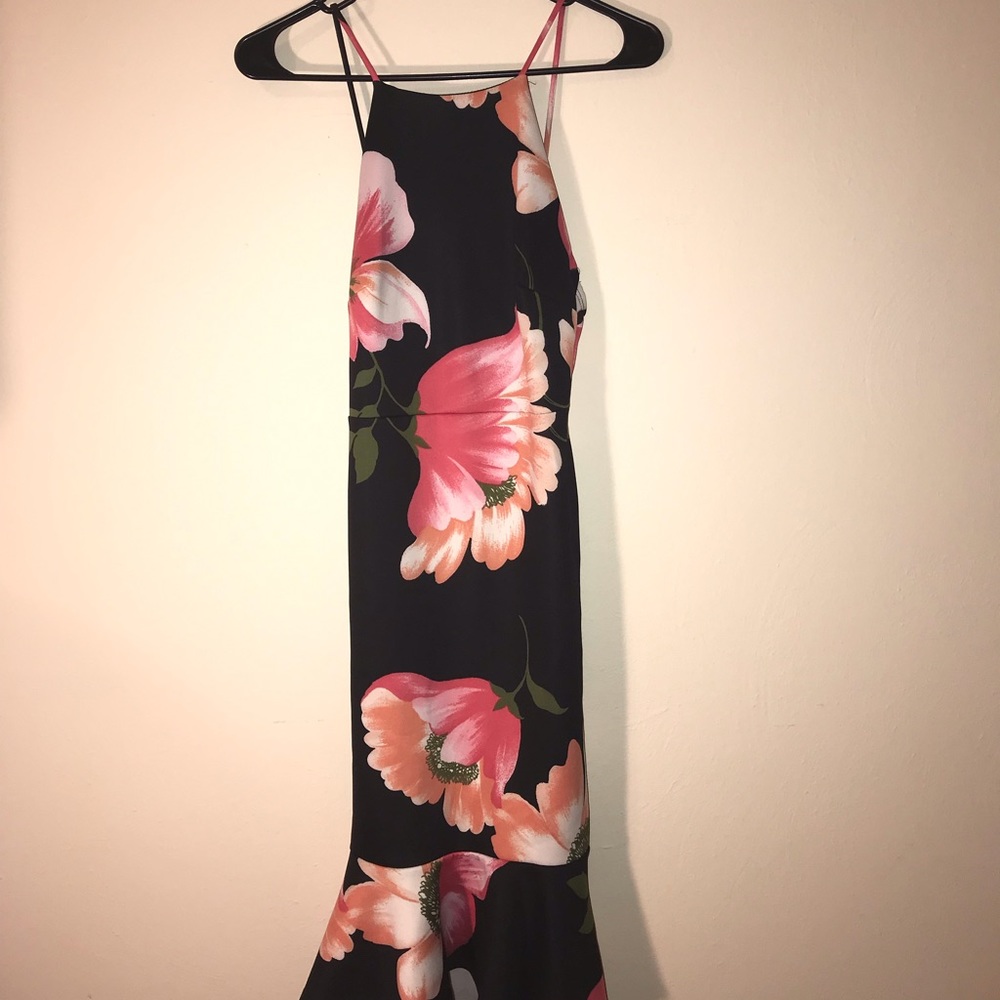 A Floral Formal Dress